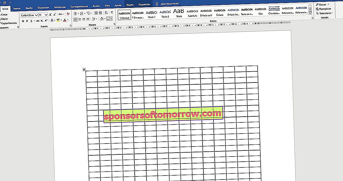 How to make a grid sheet in Word