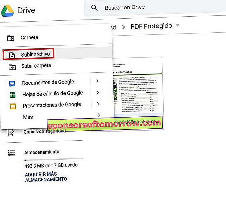 print a protected PDF with google drive 3