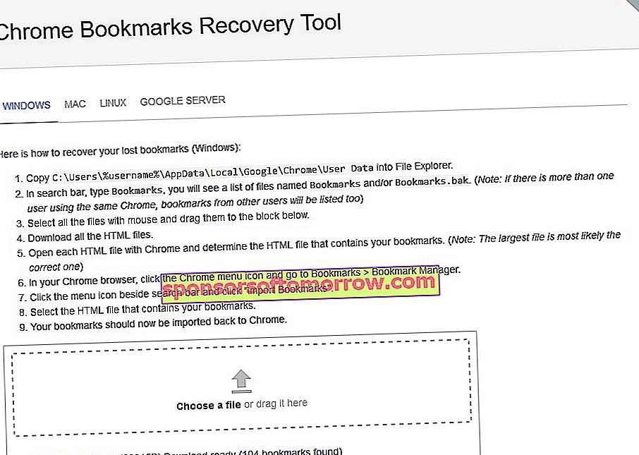 memulihkan bookmark yang dihapus google chrome 3