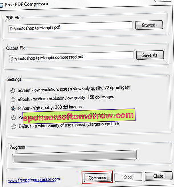Kostenloser PDF Compressor