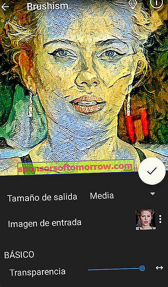Convertir une photo en dessin Scarlett Johansson Painnt Android