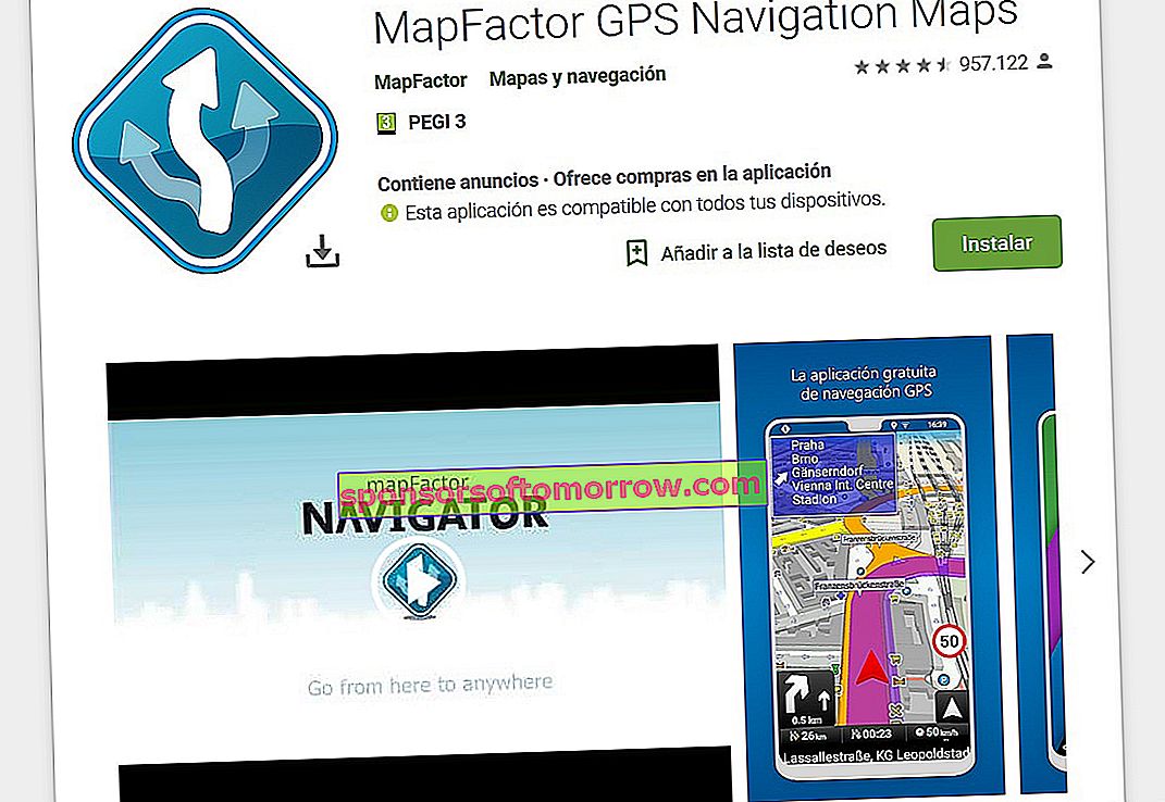 Navigasi MapFactor