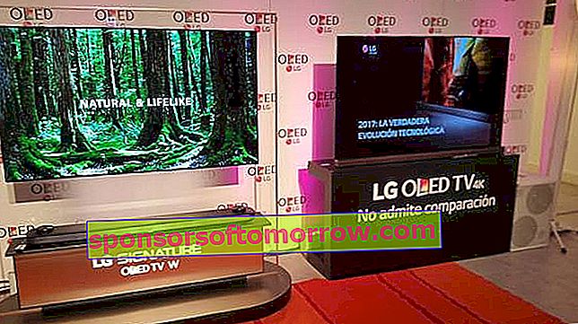 LG OLED zwei Bereiche