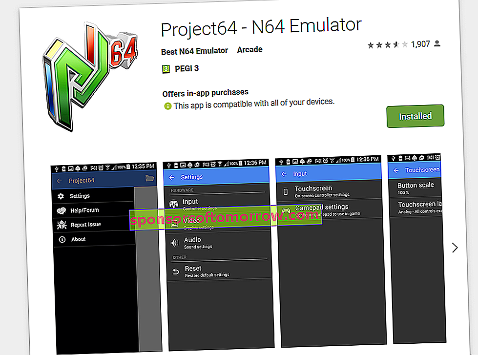 Emulator Nintendo 64 Project 64